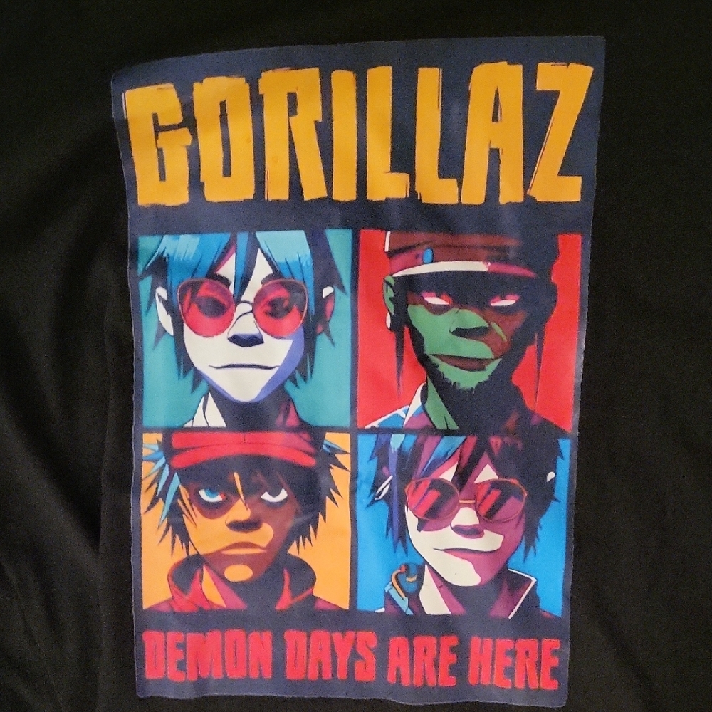 Gorillaz Black Graphic Tee - Short Sleeve - Picture 3 of 4